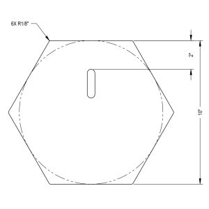 10 inch Hex public range target