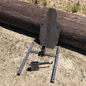 BC-C Zone® target with NEW and IMPROVED “no weld” 2×4 bracket and Base